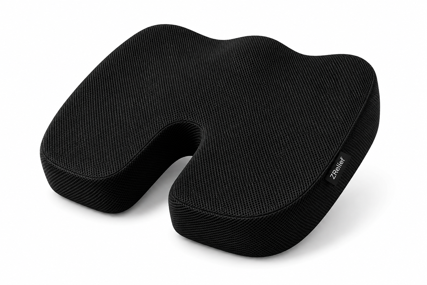 ZRelief™ Memory Foam Coccyx Cushion – Ergonomic Orthopaedic Seat Support
