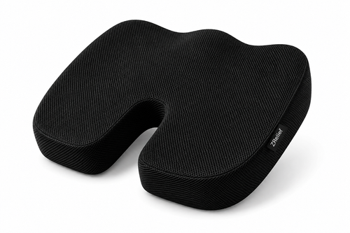 ZRelief™ Memory Foam Coccyx Cushion – Ergonomic Orthopaedic Seat Support