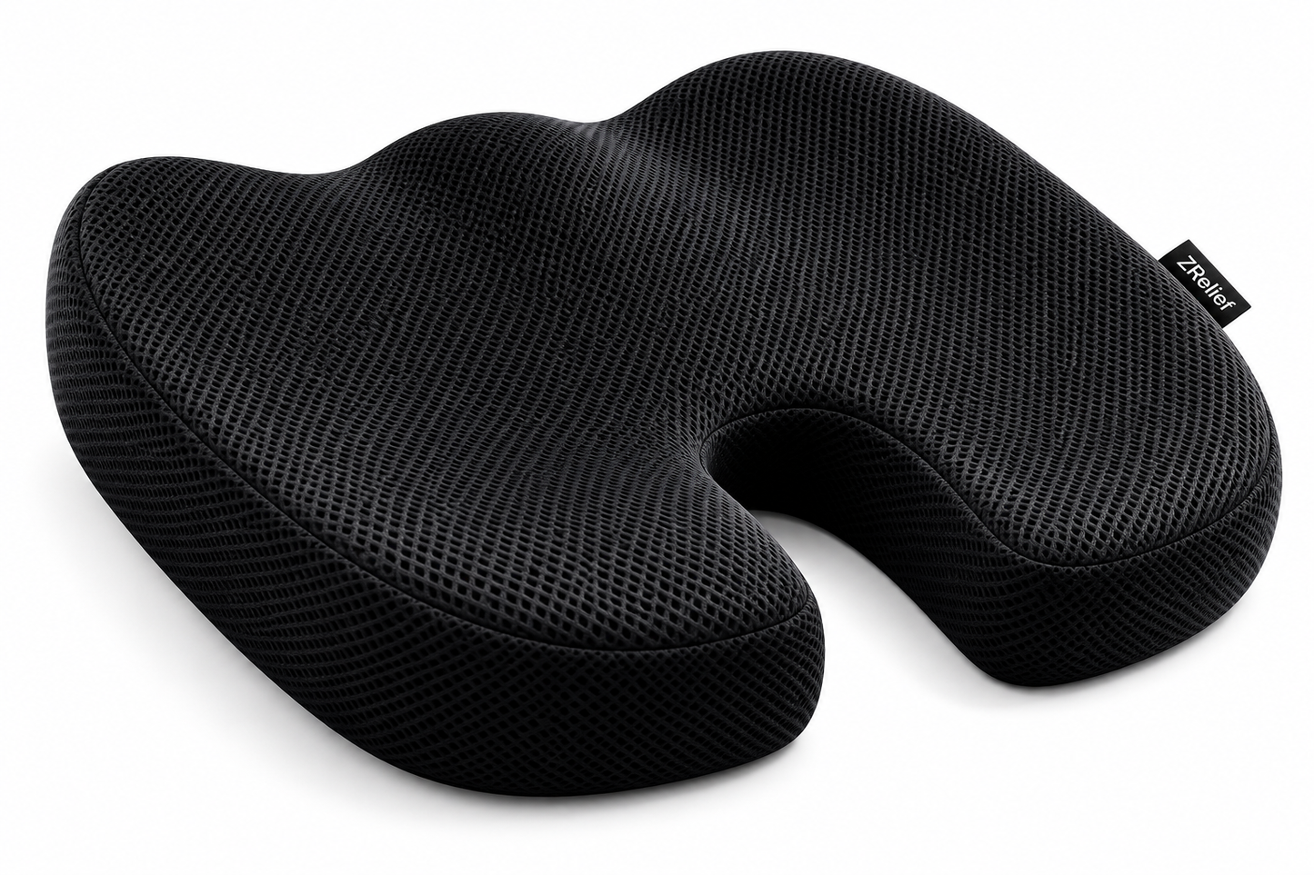 ZRelief™ Memory Foam Coccyx Cushion – Ergonomic Orthopaedic Seat Support