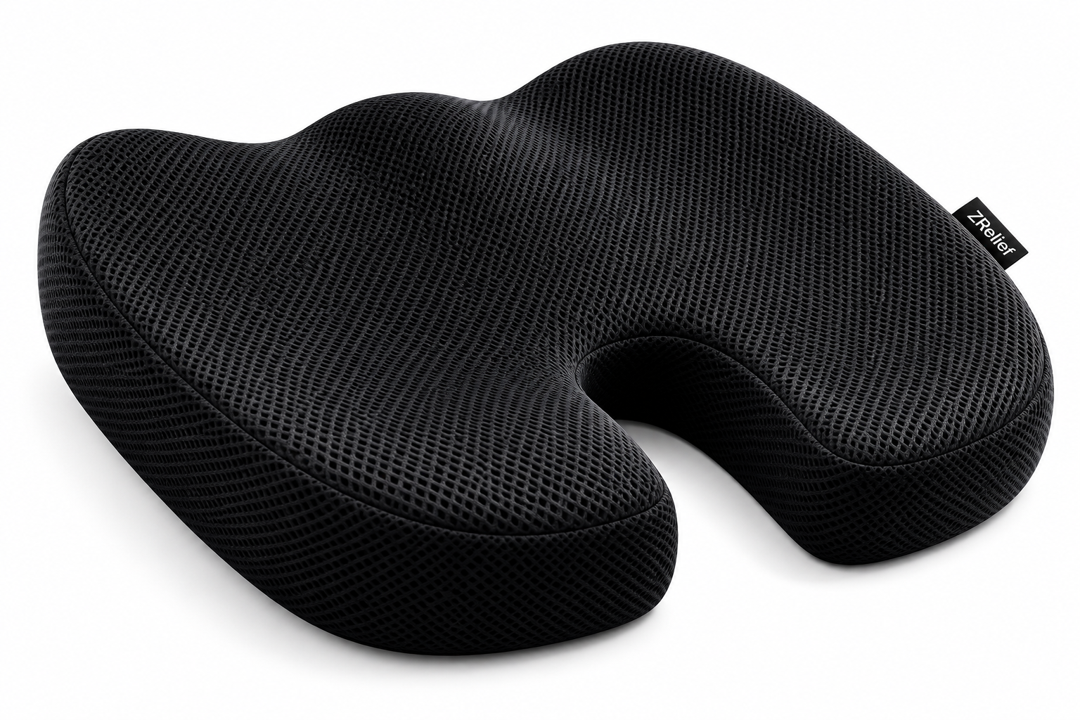 ZRelief™ Memory Foam Coccyx Cushion – Ergonomic Orthopaedic Seat Support
